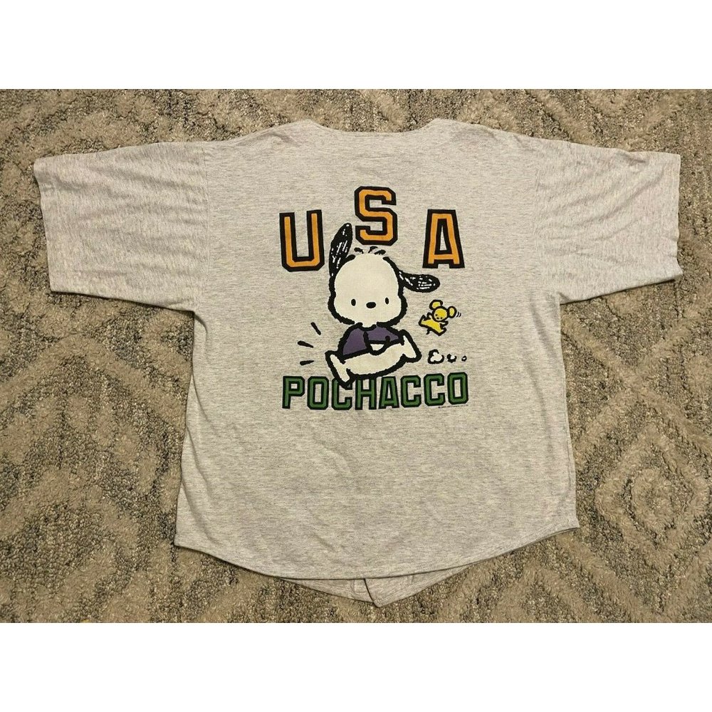 Vintage Pochacco Jersey Sanrio Size Large Very Rare Made In U.S.A  *See Photo's*